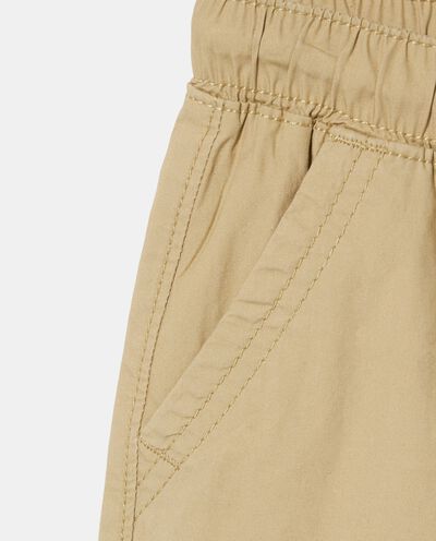 Shorts cargo in popeline di puro cotone bambino detail 1