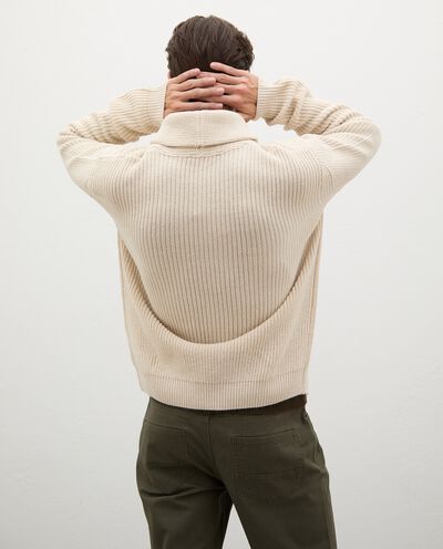 Cardigan in maglia misto lana uomo detail 1