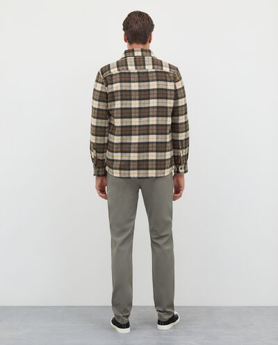 Camicia in flanella di misto lana a quadri uomo detail 1