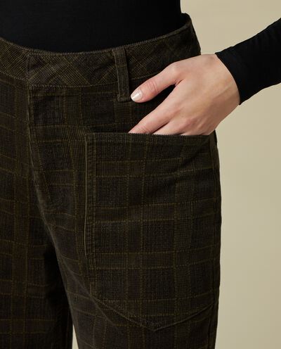 Pantalone paper bag in cotone stretch donna detail 2