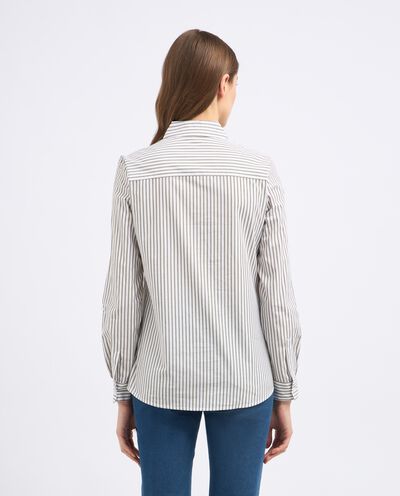 Camicia in cotone con filo lurex donna detail 1