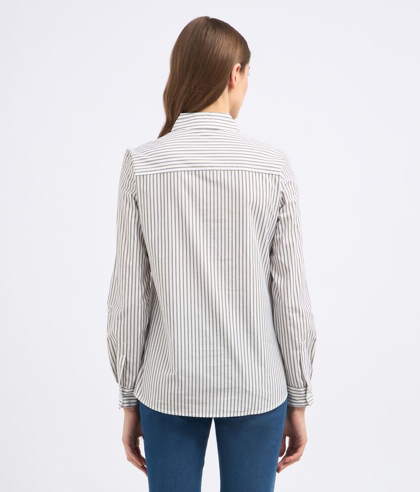 Camicia in cotone con filo lurex donna double 2 cotone