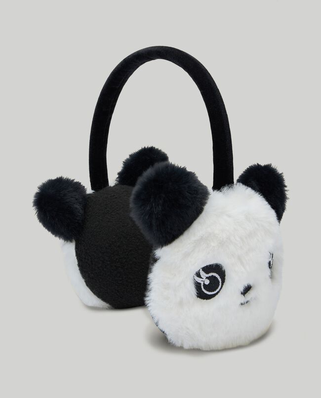 Paraorecchie panda in finta pelliccia carousel 0
