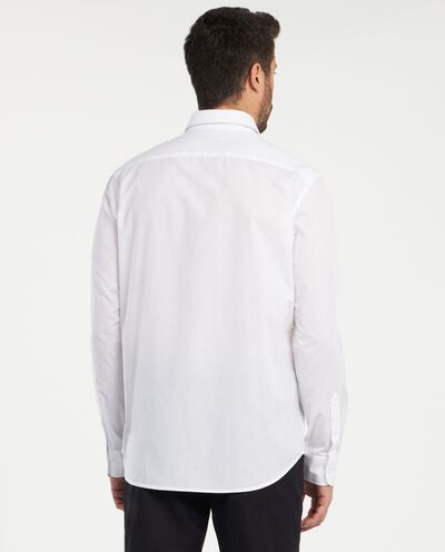 Camicia regular fit in tinta unita uomo detail 1
