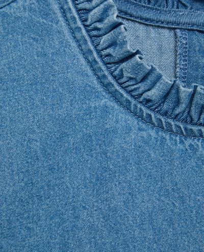 Blusa in denim di puro cotone donna detail 1