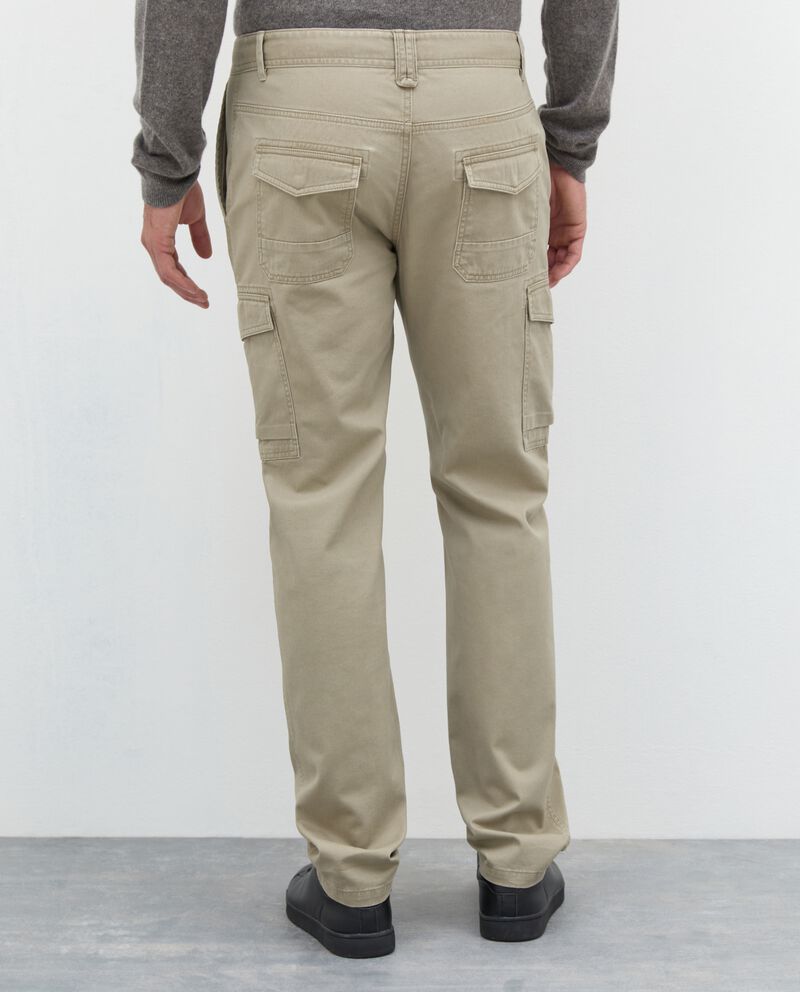 Pantaloni cargo in puro cotone uomo single tile 1 cotone