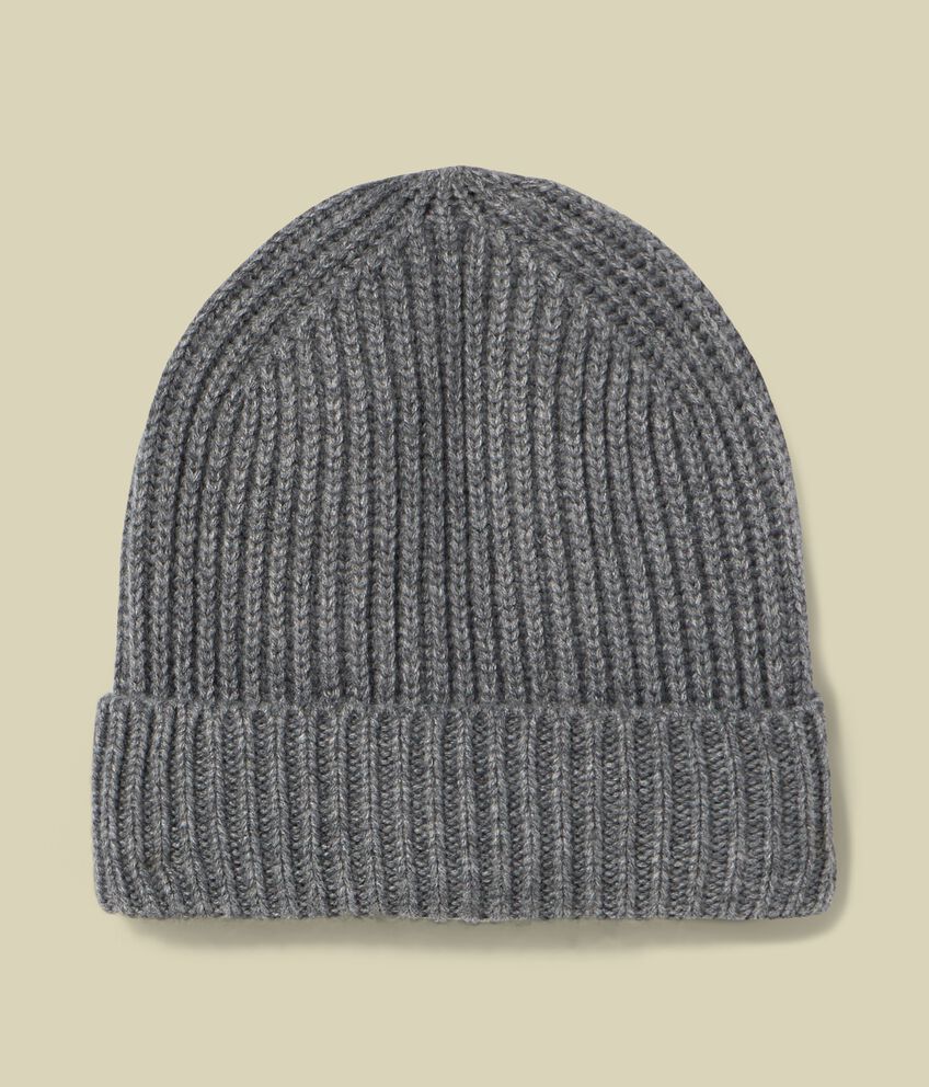 Cappello tricot misto lana uomo double 1 lana