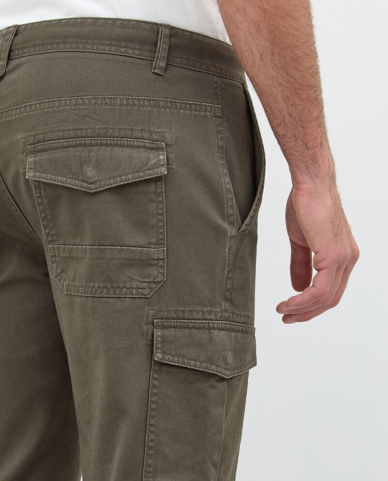 Pantaloni cargo in puro cotone uomodouble bordered 2 