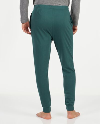 Pantaloni pigiama in jersey di cotone uomo detail 1