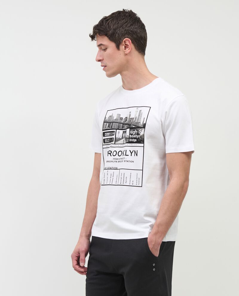 T-shirt in puro cotone stampata uomo single tile 1 
