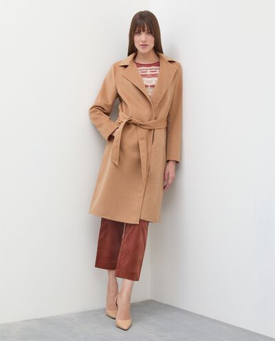 Trench in cammello donna detail 1