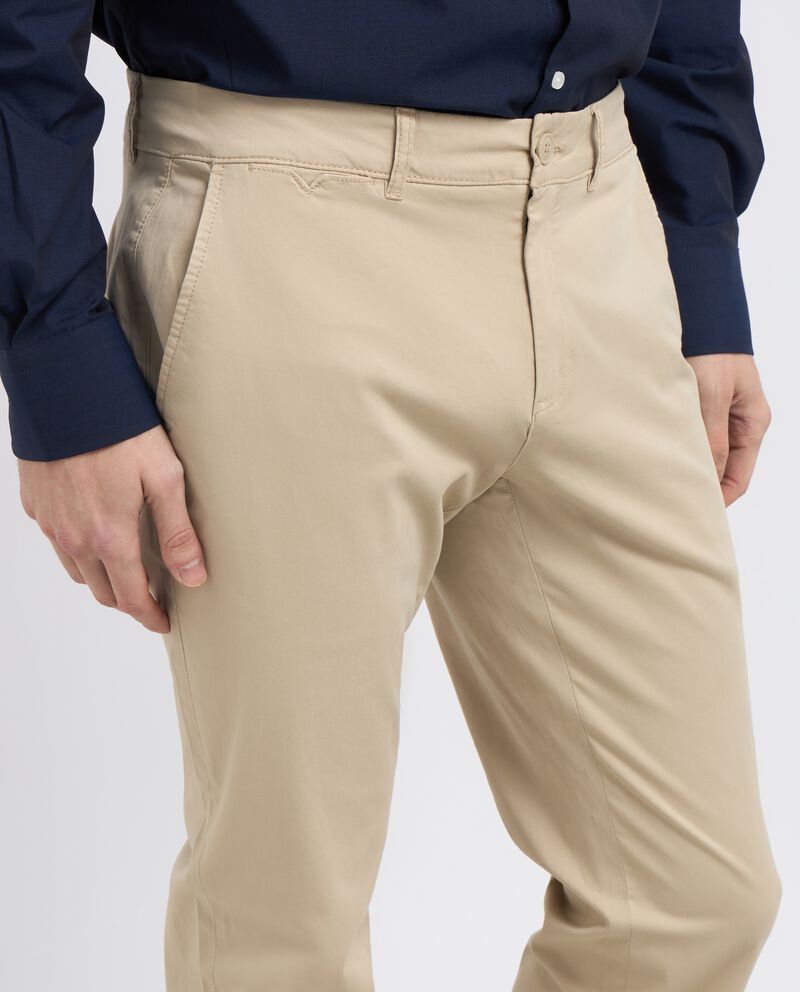 Pantaloni chino in cotone stretch uomo single tile 2 cotone