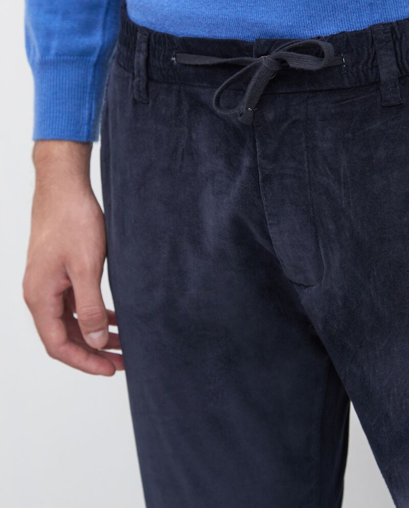 Pantaloni in velluto con coulisse uomodouble bordered 2 