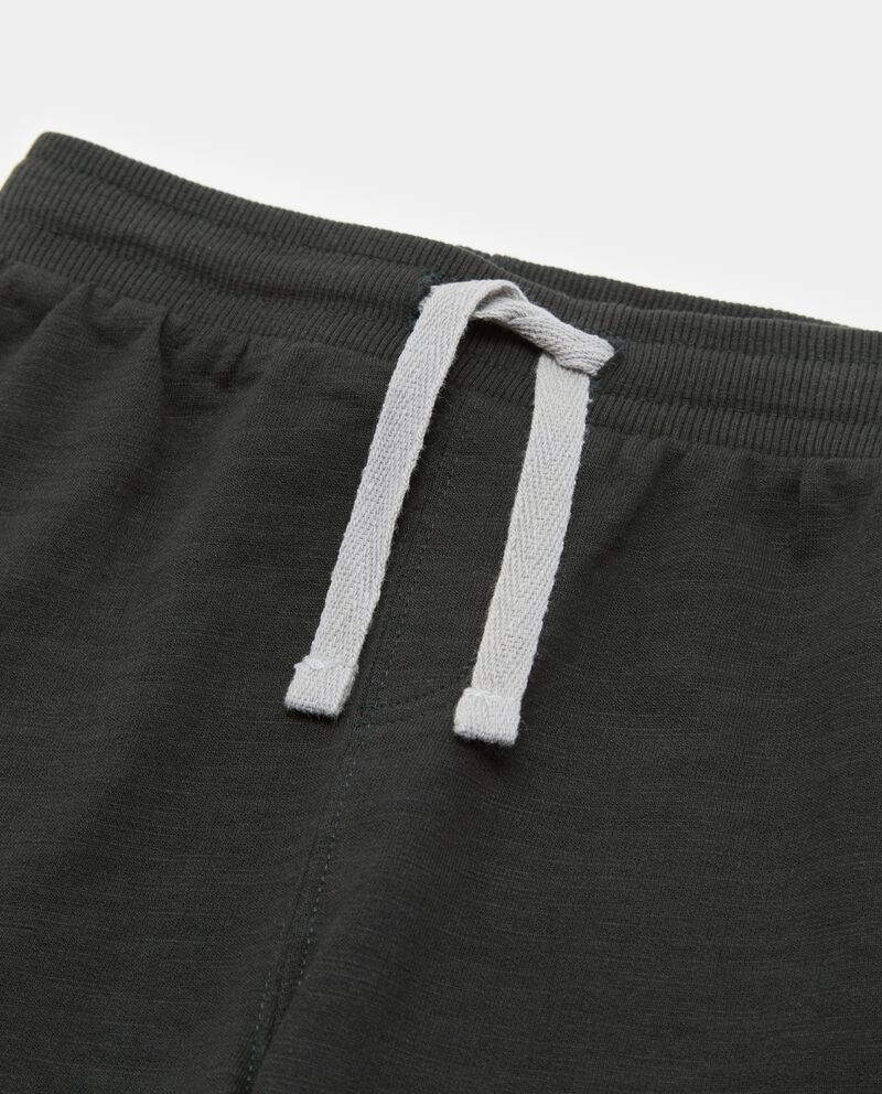 Pantaloni in felpa di puro cotone neonatodouble bordered 1 