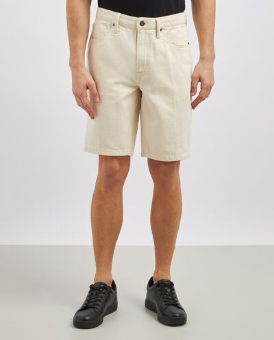 Shorts in denim di puro cotone uomo detail 1