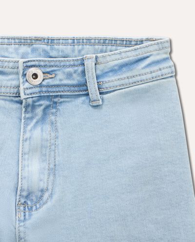 Jeans in cotone stretch wide leg ragazza detail 1