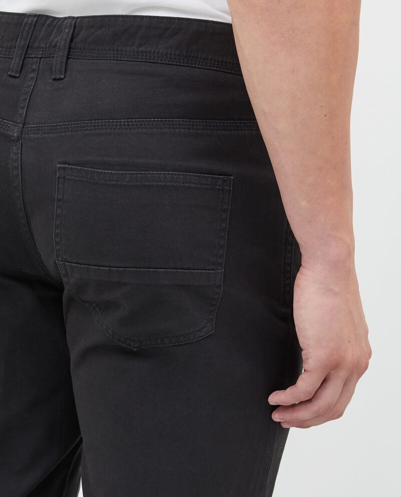 Pantaloni slim in puro cotone uomo single tile 2 