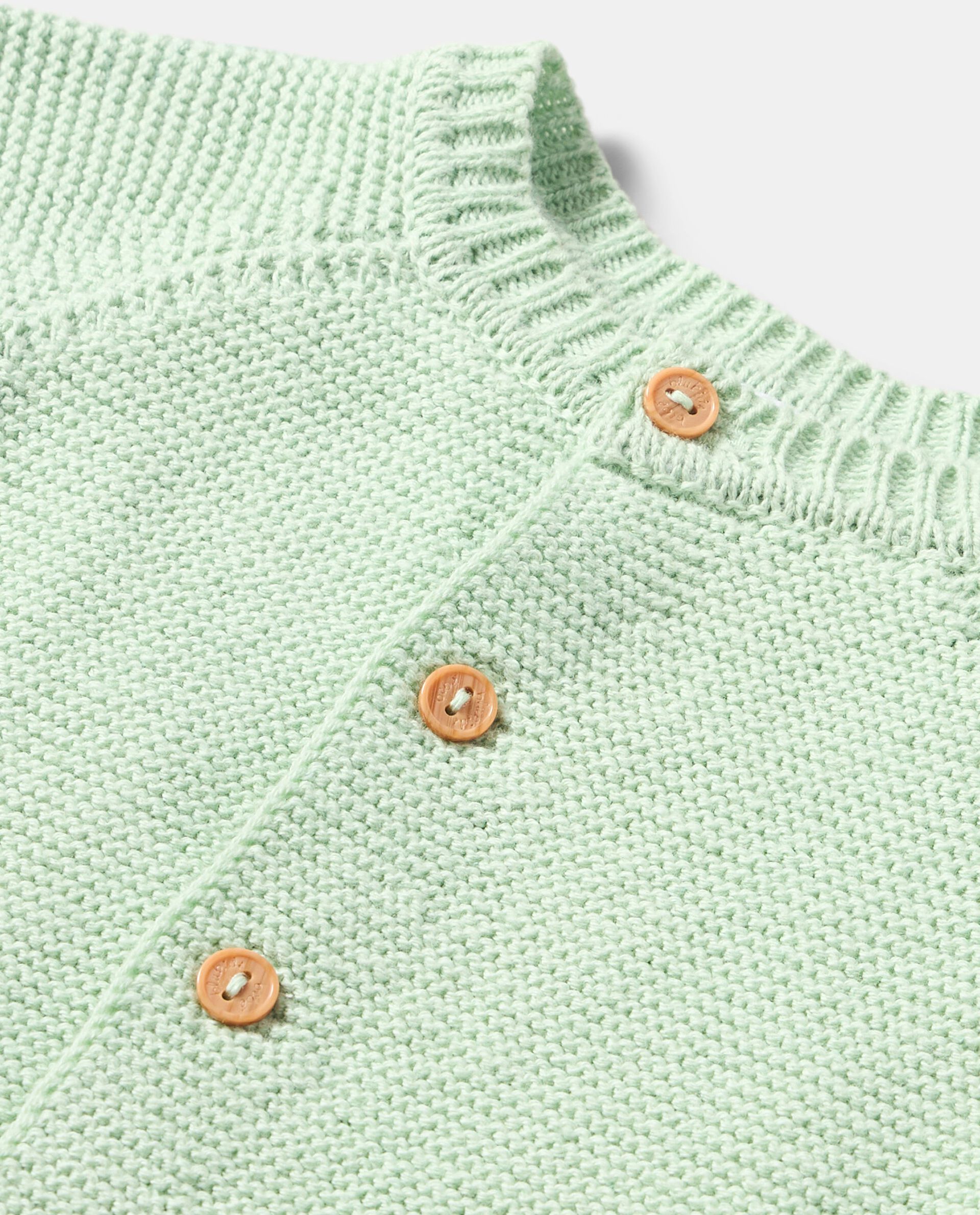 Cardigan tricot in puro cotone neonato