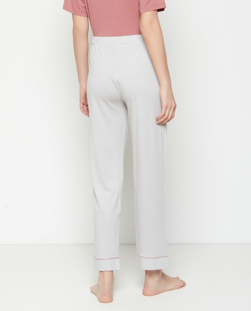 Pantaloni del pigiama in cotone misto modal donnadouble bordered 1 