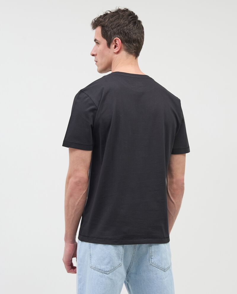 T-shirt in puro cotone con stampa sul fronte uomo single tile 1 