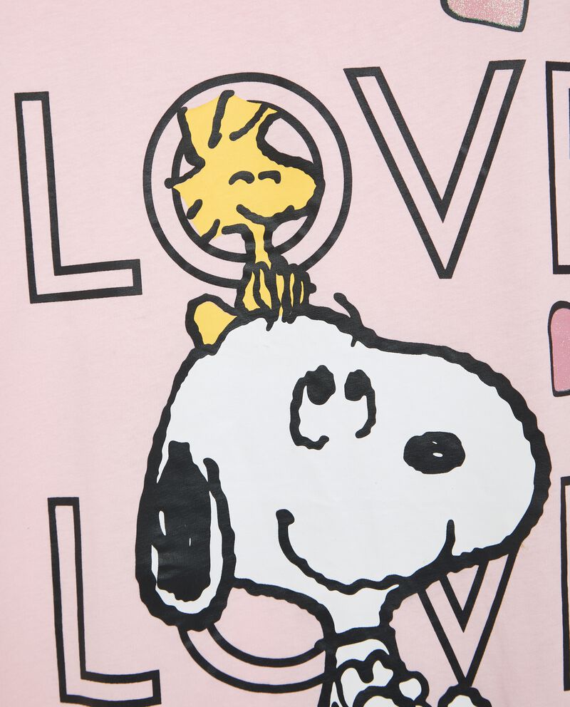 Camicia da notte stampa Snoopy in puro cotone donna single tile 1 