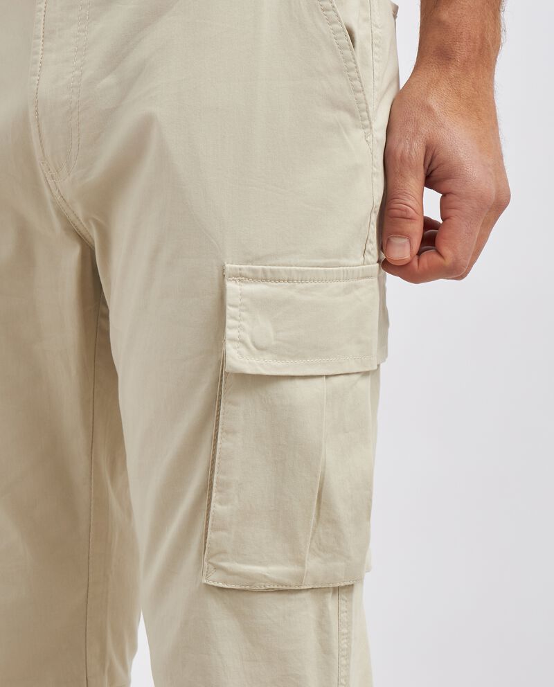 Pantaloni cargo in puro cotone uomodouble bordered 2 cotone
