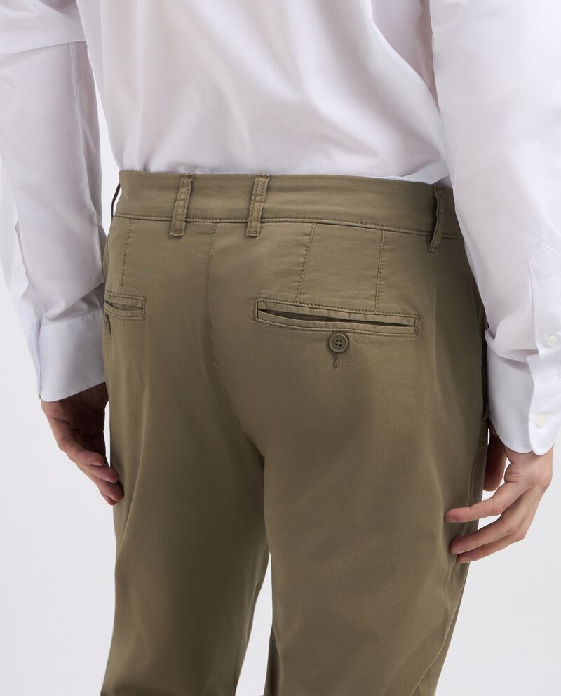 Pantaloni chino in cotone stretch uomo single tile 2 