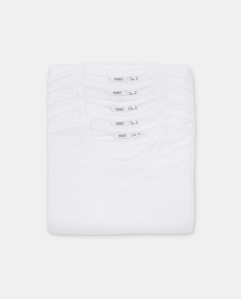 Pack 5 magliette girocollo intime in puro cotone uomo single tile 1 