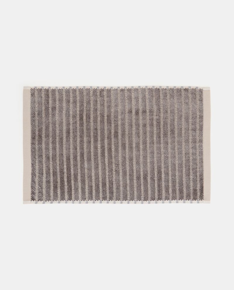 Asciugamano ospiti a righe in pura ciniglia di cotone single tile 1 