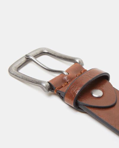 Cintura marrone effetto vintage uomo detail 1