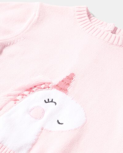 Maglioncino tricot in puro cotone neonata detail 1