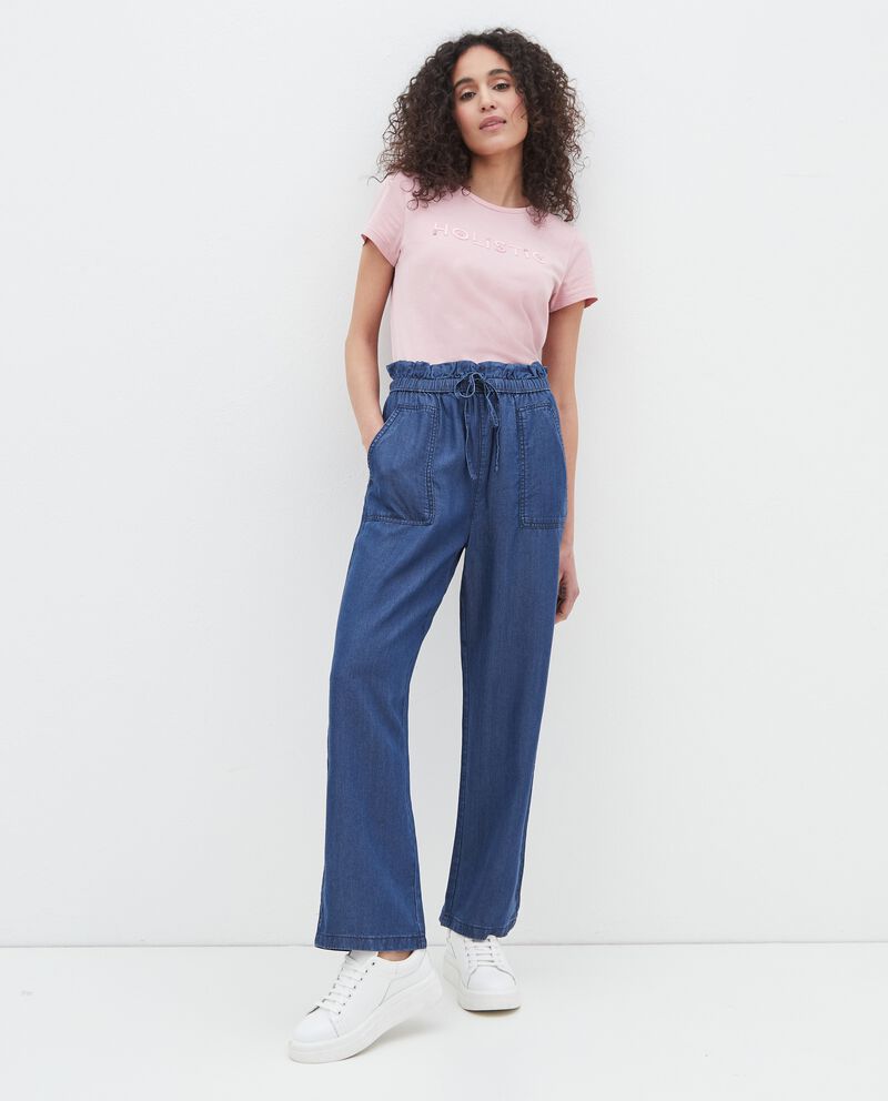 Jeans cropped in lyocell donna cover