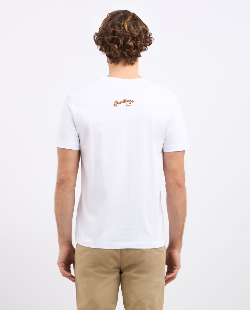T-shirt girocollo in puro cotone con stampa uomo single tile 1 