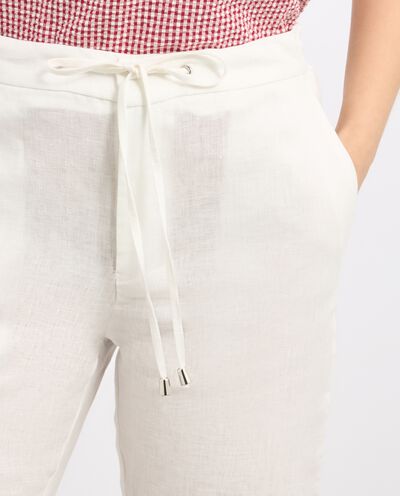 Pantaloni in puro lino donna detail 2