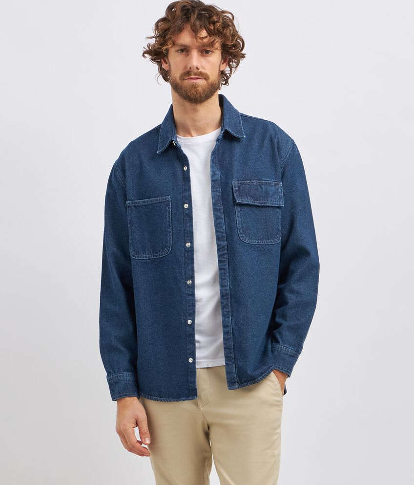 Camicia jeans uomo double 1 cotone