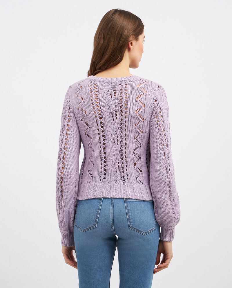 Pullover tricot in misto cotone donna single tile 1 