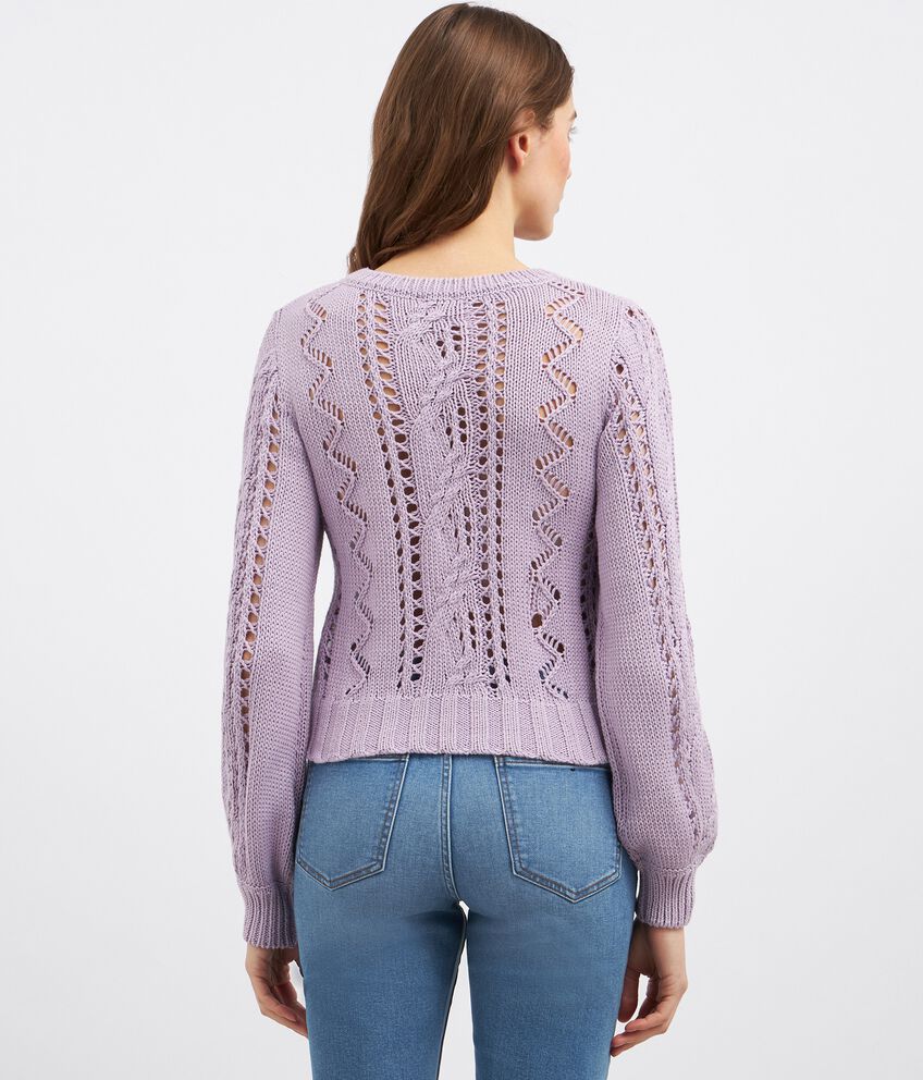 Pullover tricot in misto cotone donna double 2 cotone