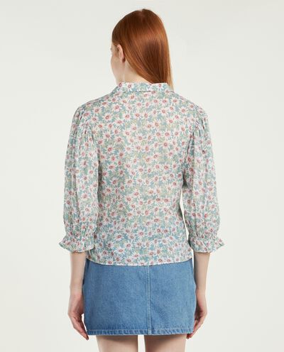 Camicia in puro cotone in stampa floreale donna detail 1