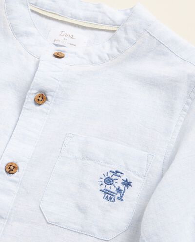 Camicia coreana in puro cotone IANA detail 1