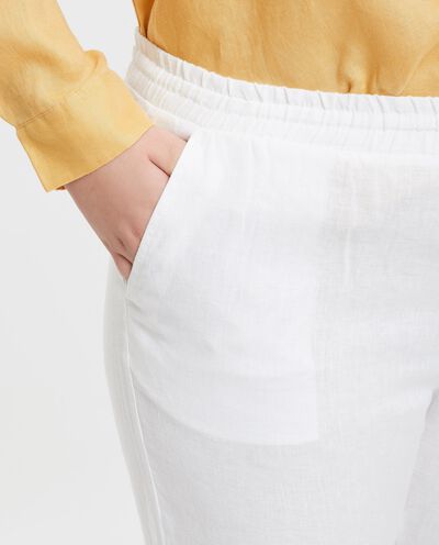 Pantaloni in puro lino donna Curvy detail 2