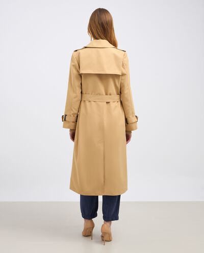 Trench lungo in misto cotone donna detail 1