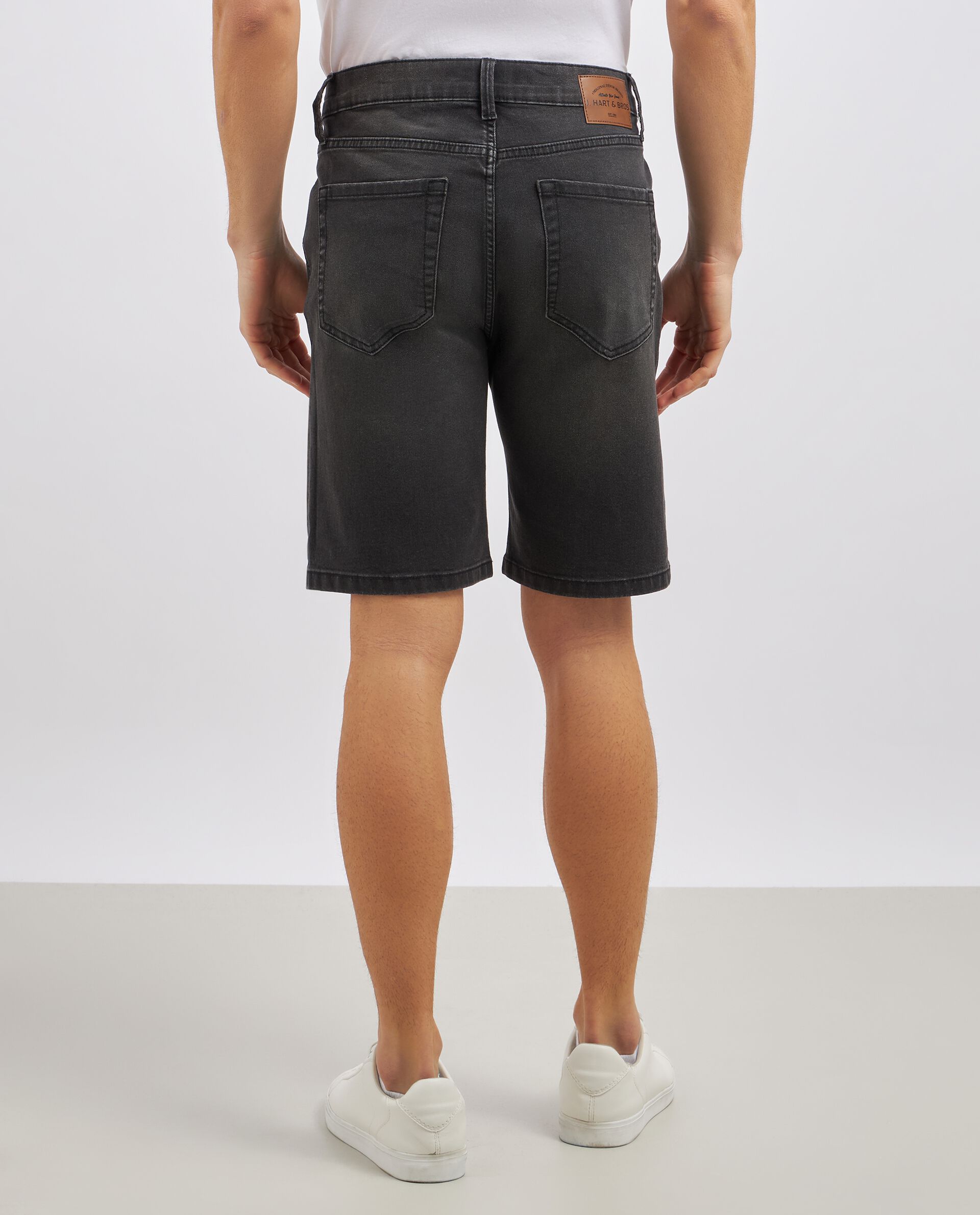 Shorts in denim di misto cotone uomo