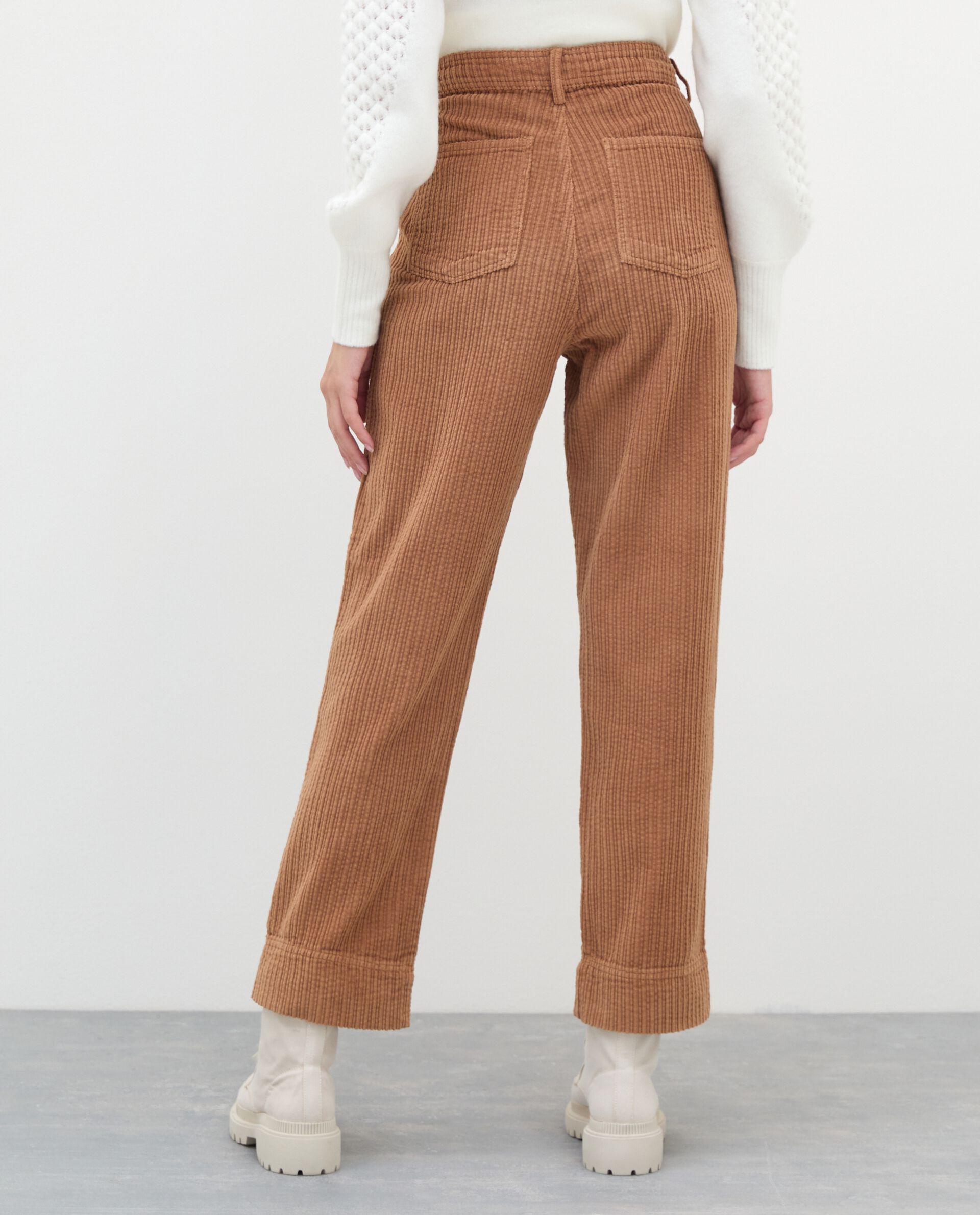 Pantaloni in velluto a coste di puro cotone donna