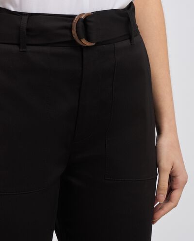 Pantalone a sigaretta con cintura donna detail 2