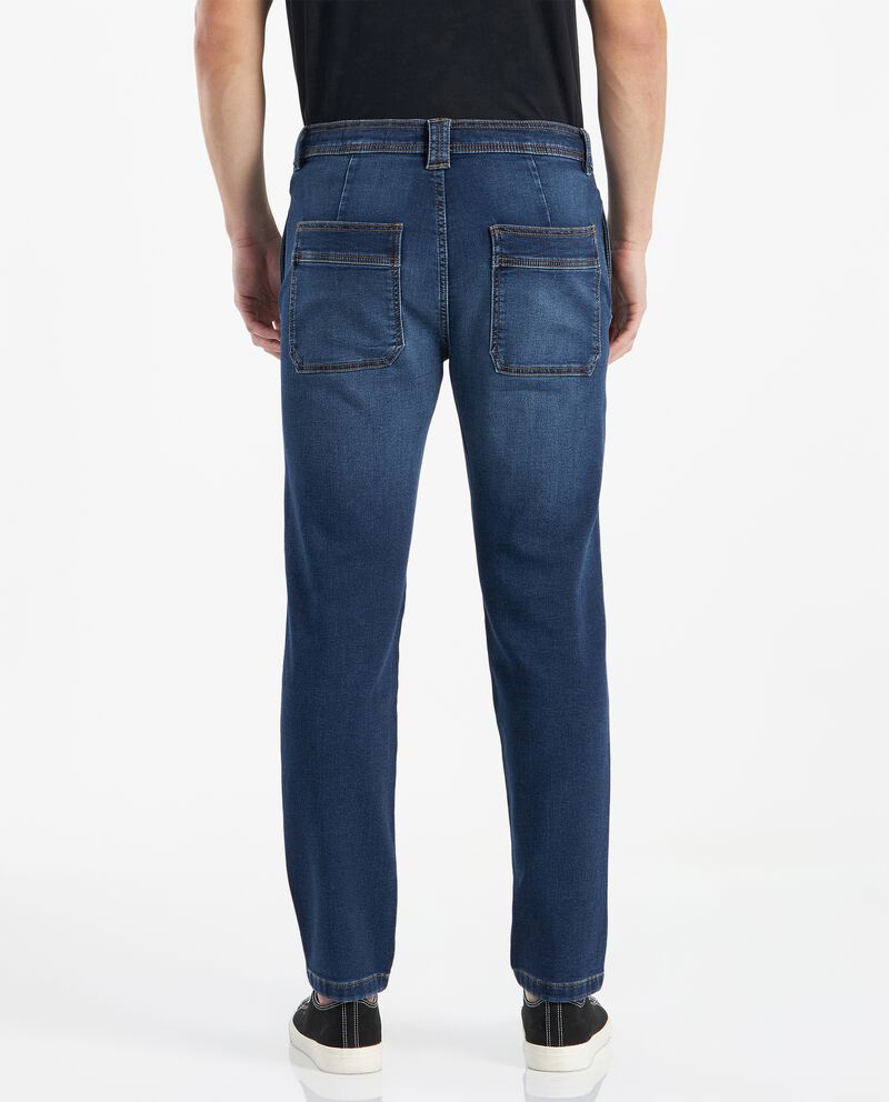 Jeans slim con coulisse uomo single tile 1 