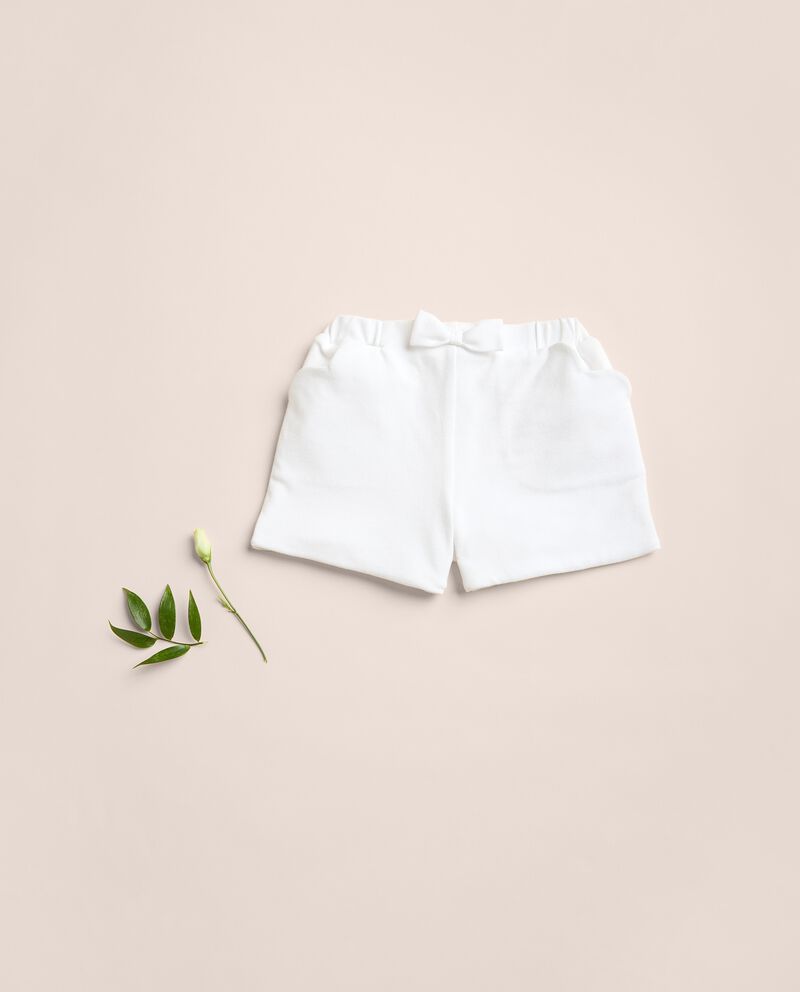 Shorts in cotone elasticizzato con fiocco neonata IANA cover