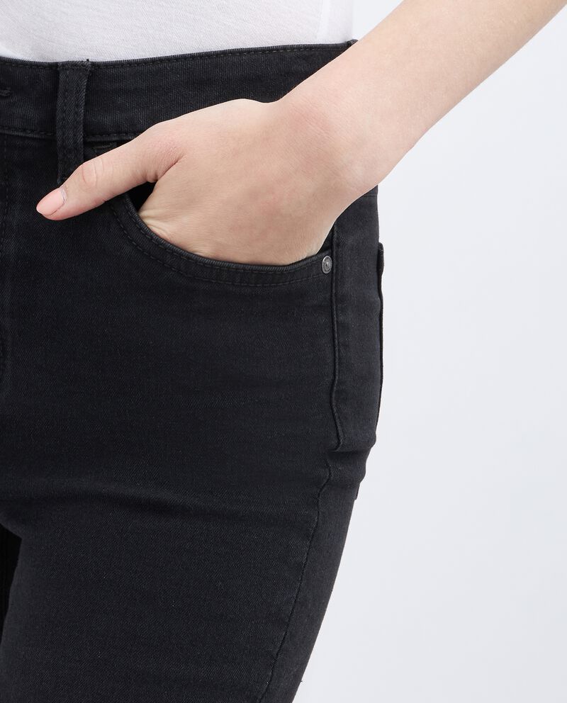 Pantaloni skinny in denim di misto cotone stretch donna single tile 2 