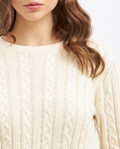 Pullover tricot in puro cotone donna detail 2