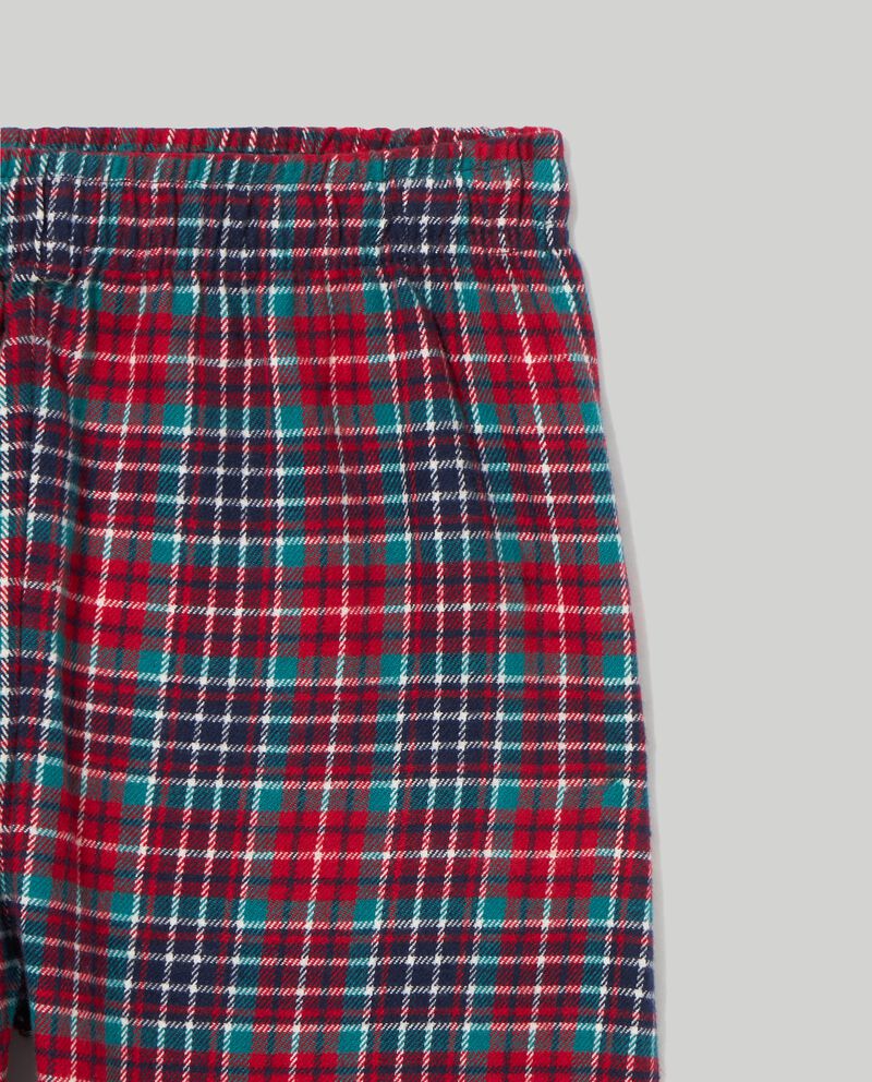 Pantaloni pigiama in flanella di puro cotone single tile 1 