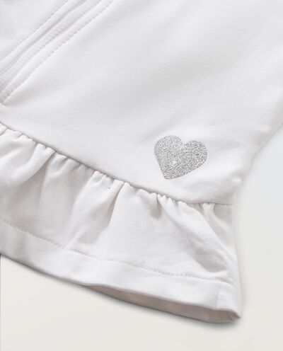 Cardigan in felpa di cotone neonata detail 1